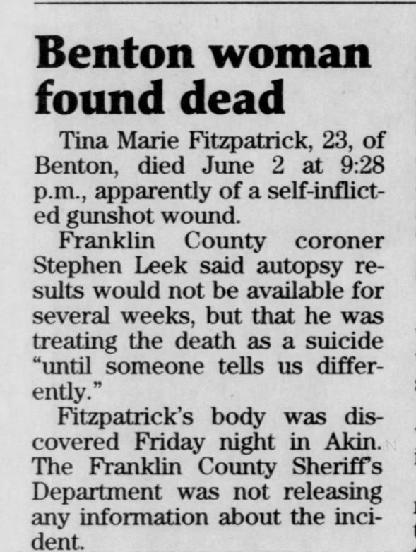 Clipping from Southern Illinoisan